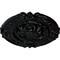 Ekena Millwork Southampton Ceiling Medallion (Fits Canopies up to 2 3/4"), 16 3/8"OD x 1 3/4"P, Jet Black CM17SOBLF - alternate 4